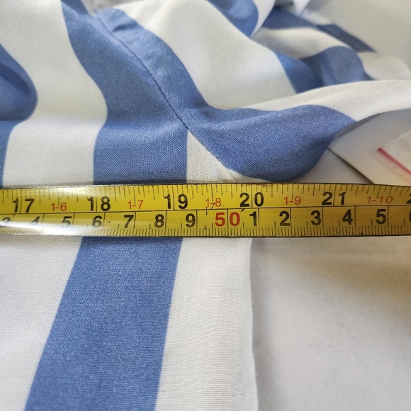 Soft Surroundings Main Sail Tunic Blue White Striped Photo Shoot Sample Petite S - Picture 13 of 16